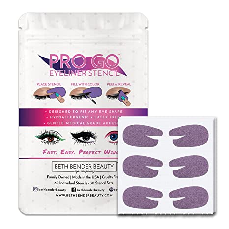 Beth Bender Beauty Pro Go Eyeliner Stencil (60 Individual Stencils)