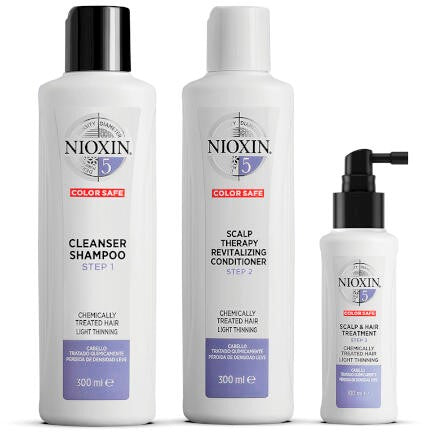 Nioxin Hair Care Kit System 5 for Chemically Treated Hair with Normal to Light Thinning