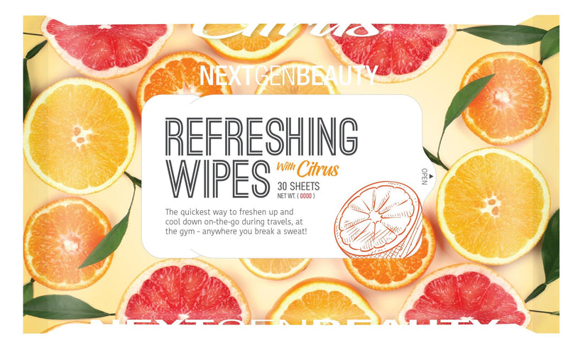 NextGenBeauty Refreshing Wet Wipes - Citrus (3-Pack)