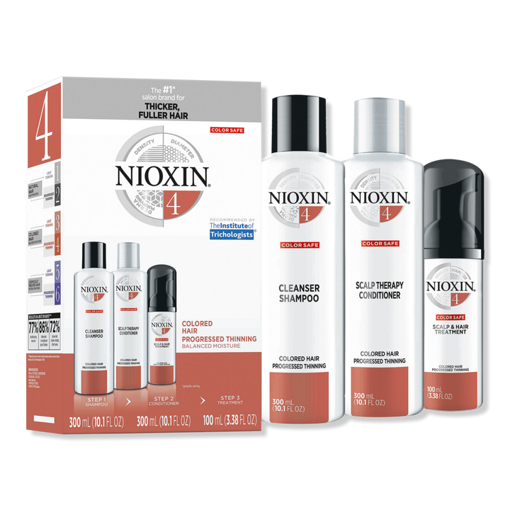 Nioxin Hair Care Kit System 4 for Color Treated Hair with Progressed Thinning