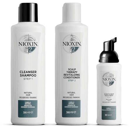 Nioxin Hair Care Kit System 2 for Fine/Normal Hair with Progressed Thinning