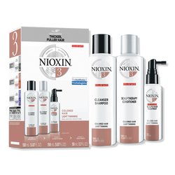 Nioxin Hair Care Kit System 3 for Color Treated Hair with Normal to Light Thinning
