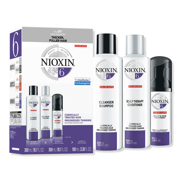 Nioxin Hair Care Kit System 6 for Chemically Treated Hair with Progressed Thinning